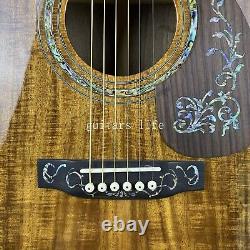 Guitare acoustique 41 D-45 en bois d'acacia massif avec incrustations en nacre Livraison rapide