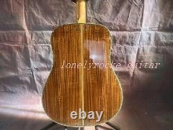 Guitare acoustique D-45 en acacia massif avec incrustation d'abalone et touche en palissandre motif