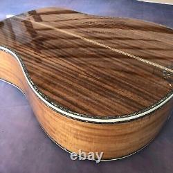 Guitare acoustique solide en acacia 41 D-45 avec incrustations d'ormeau et touche en palissandre