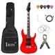 Guitare électrique 6 Cordes 24 Frettes Corps En érable Avec étui