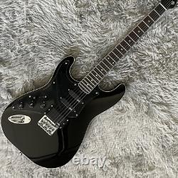 Guitare électrique Custom ST gaucher noir avec micros SSH et livraison gratuite