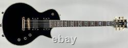 Guitare électrique Esp Ltd EC1000-BLK Gloss Black avec manche collé et micros EMG Ser# W2106