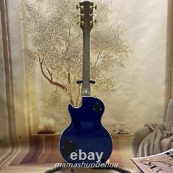 Guitare électrique LP avec table en érable flamme blanche, touche en palissandre avec abalone, 6 cordes