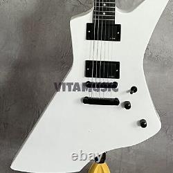 Guitare électrique Snakebyte Custom Finish Blanc avec Touche Noire Set En Joint
