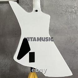 Guitare électrique Snakebyte Custom Finish Blanc avec Touche Noire Set En Joint