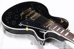 Guitare électrique Tokai Les Paul Custom Black LC156S BB HH Medium avec étui gig