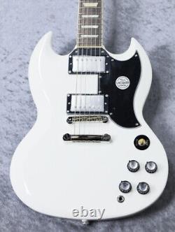 Guitare électrique Tokai SG série Premium SG-248 SW blanche avec étui rigide neuf