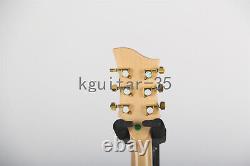 Guitare électrique creuse naturelle avec pièces dorées et livraison gratuite, jeu de 6 cordes avec jointure