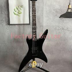 Guitare électrique noire Custom Finish Black Stealth Chuck avec pont Floyd Rose à 6 cordes