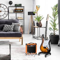 Guitare électrique pleine taille avec ampli de 20W, le pack inclut tous les accessoires, numérique