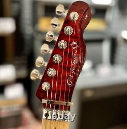 Guitares G-life Cross Edge Quilt Top / Raspberry Red Burst (gloss) #gg9us