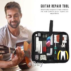 Guitares Réparation D'entretien Ensemble D'outils Boîte À Outils Guitare Avec Cordes Règle Cutter Nouveau