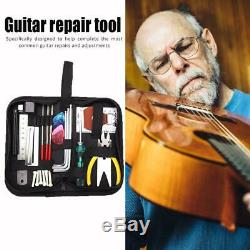 Guitares Réparation D'entretien Ensemble D'outils Boîte À Outils Guitare Avec Cordes Règle Cutter Nouveau