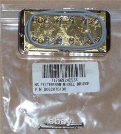 Jeu de micros Gretsch Filtertron Bridge & Neck, Nickel, avec Bezels inclus, Neuf