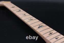 Kit De Guitare 1set Guitar Neck 22 Fret 24.75inch Guitar Body Quilted Maple Placage