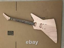 Kit Guitare 1set Body Guitare Diy Guitar Neck 22fret 24.75inch Rosewood Fretboard