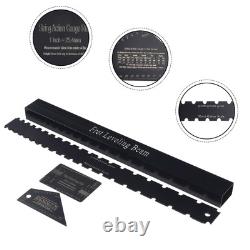 Kit de 4 outils de luthier pour guitare, règle à niveau du manche et poutre de nivellement des frettes