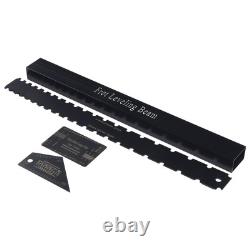 Kit de 4 outils de luthier pour guitare, règle à niveau du manche et poutre de nivellement des frettes