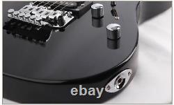 Kit de démarrage pour débutant Smiger SG5BLK 24 frettes guitare électrique Floyd Rose