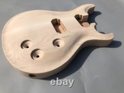 Kit de guitare 1Set 22 frettes Manche de guitare Corps de guitare en érable Top en bois de acajou