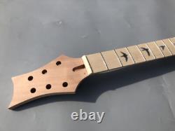 Kit de guitare 1Set 22 frettes Manche de guitare Corps de guitare en érable Top en bois de acajou