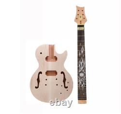 Kit de guitare 1set Manche de guitare 22 frettes Tilleul Touche en palissandre Incrustation soleil