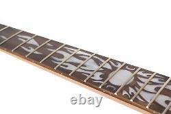 Kit de guitare 1set Manche de guitare 22 frettes Tilleul Touche en palissandre Incrustation soleil
