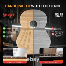 Kit de guitare acoustique à cordes en acier, taille 4/4, modèle cutaway en bois massif.