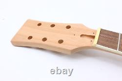 Kit de guitare électrique DIY 1 set avec corps en acajou et manche en palissandre de 22 frettes