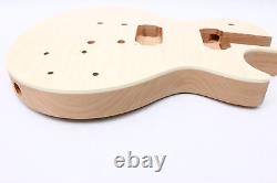 Kit de guitare électrique DIY 1 set avec corps en acajou et manche en palissandre de 22 frettes