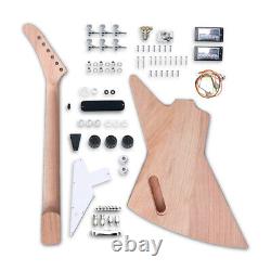 Kit de guitare électrique DIY Corps de guitare en acajou 22 frettes Jeu de touche en palissandre