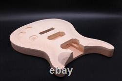 Kit de guitare électrique DIY Corps de guitare en acajou Touche en palissandre Ensemble de 22 frettes