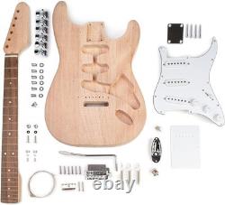 Kit de guitare électrique S-Style DIY StewMac avec ensemble de finition ColorTone Sonic Blue
