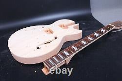 Kit de guitare électrique à assembler 22 frettes 24,75 pouces manche en palissandre corps en acajou
