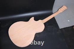 Kit de guitare électrique à assembler 22 frettes 24,75 pouces manche en palissandre corps en acajou
