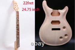 Kit de guitare électrique à assembler Corps en acajou Touche en palissandre 22 frettes