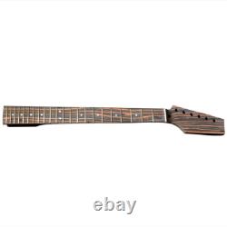 Kit de guitare électrique à assembler soi-même avec corps en bois de zèbre et touche en 22 frettes