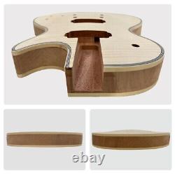 Kit de guitare électrique à assembler type LP, dessus en érable flammé, archtop, binding, LIVRAISON GRATUITE