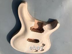 Kit de guitare électrique comprenant 1 manche et 1 corps de guitare inachevés à faire soi-même