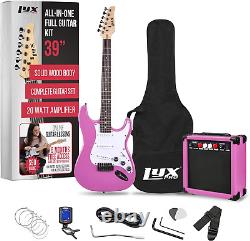 Kit de guitare électrique de 39 pouces avec amplificateur de 20W, tous les accessoires, numérique