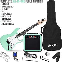 Kit de guitare électrique de 39 pouces avec amplificateur de 20W, tous les accessoires, numérique