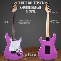 Kit de guitare électrique de 39 pouces avec amplificateur de 20W, tous les accessoires, numérique