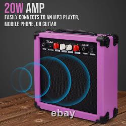 Kit de guitare électrique de 39 pouces avec amplificateur de 20W, tous les accessoires, numérique