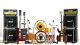 Led Zeppelin Guitare Miniature Et Drum Set B Avec Timpani, Gong, Ampère Et Micro