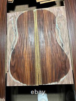 Magnifique ensemble de guitare en bois de rose bolivien luthier bois de dos et de côtés OO + touche