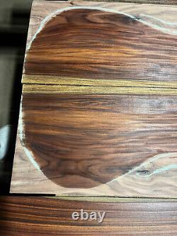 Magnifique ensemble de guitare en bois de rose bolivien luthier bois de dos et de côtés OO + touche