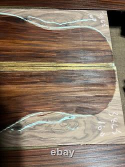 Magnifique ensemble de guitare en bois de rose bolivien luthier bois de dos et de côtés OO + touche