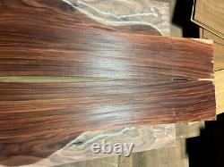 Magnifique ensemble de guitare en bois de rose bolivien luthier bois de dos et de côtés OO + touche