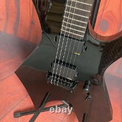 Micros HH personnalisés pour guitare électrique noire en aulne noir 6 cordes en jointure