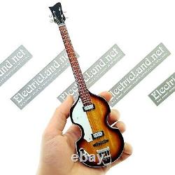 Mini Live Set Beatles Hommage Lennon Mccartney 14 Miniature Guitare Collectible